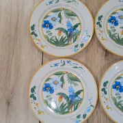 Lot of 4 Large Flat Plates Porcelain ARA Pier Import