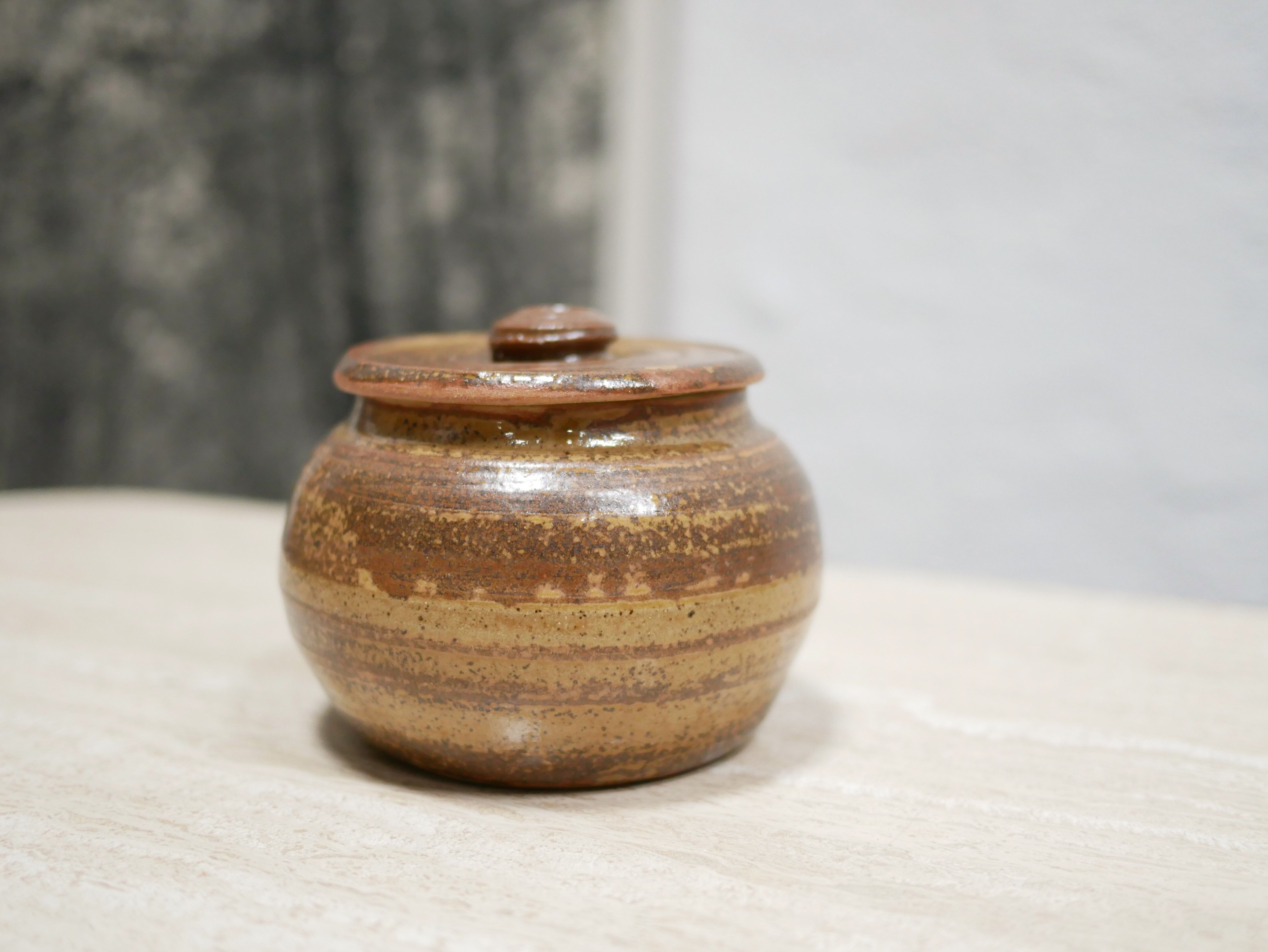 Vintage sandstone sugar pot