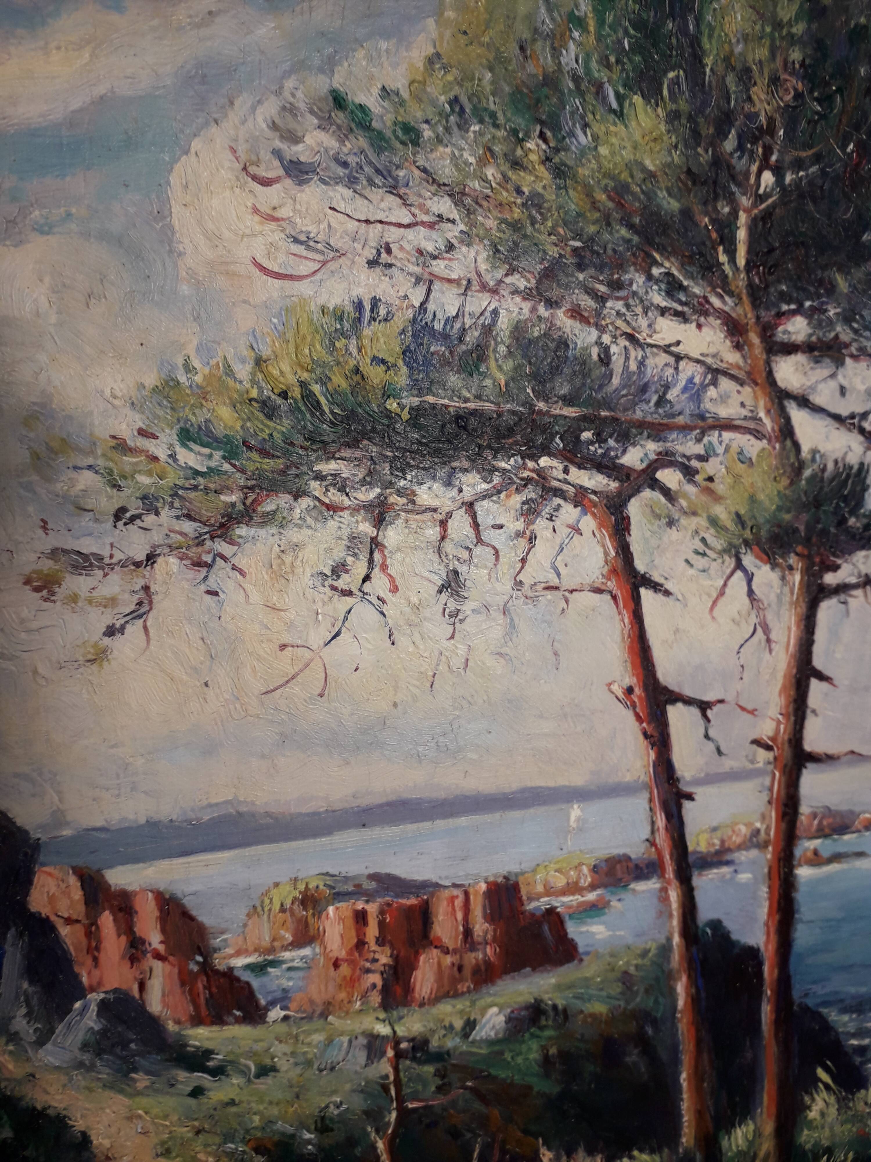 antique marine painting