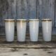 Ceramic cup set signed by Jean Austruy X 4, large ceramic cup.