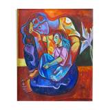 Womenoil on canvas by samuel veksler