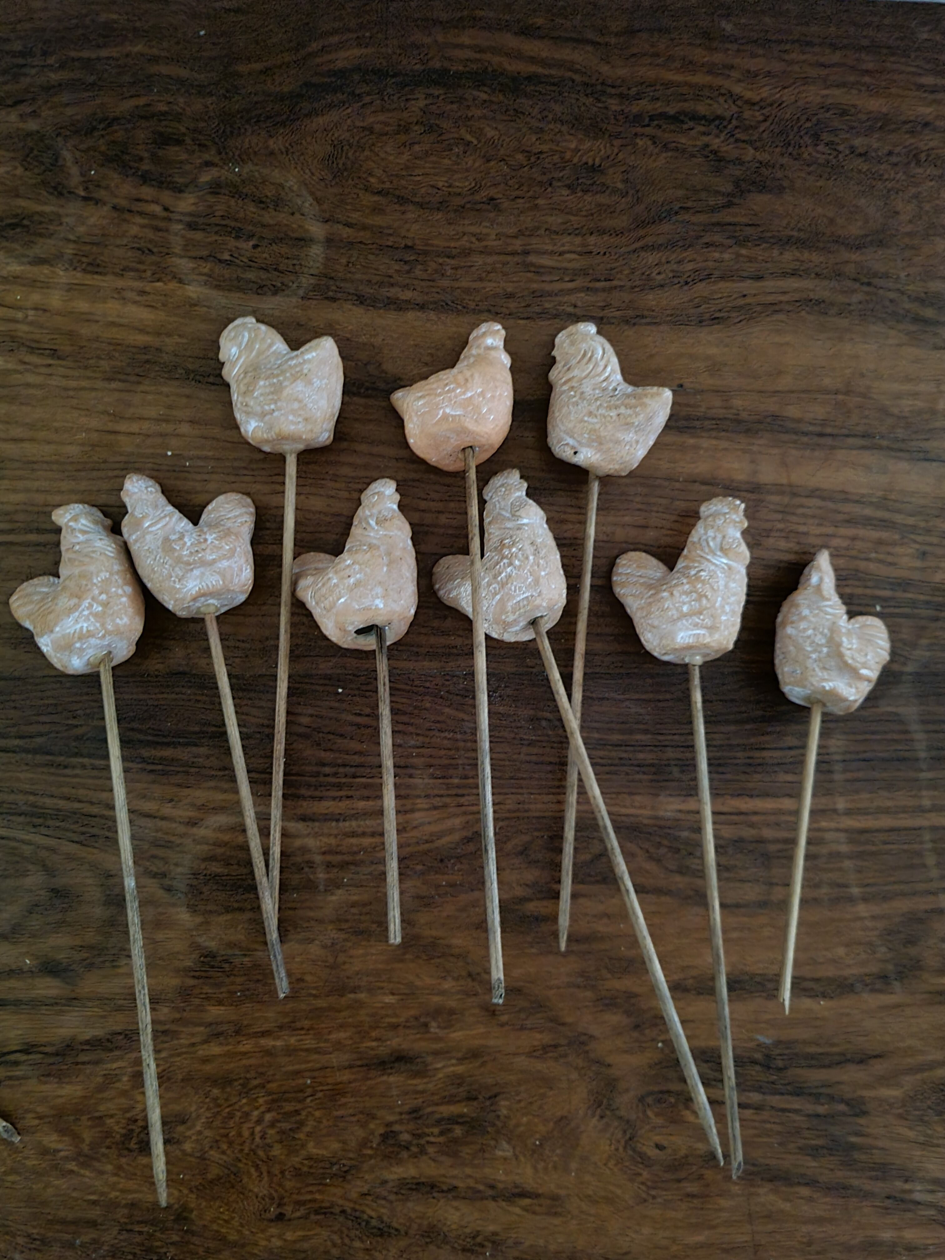 Terracotta garden decorations