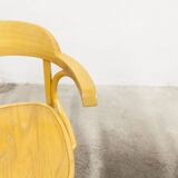 Set of 4 bistro chairs with armrests 1960