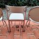 CIVIC Made in France Trio of vintage 1970s Medallion chairs