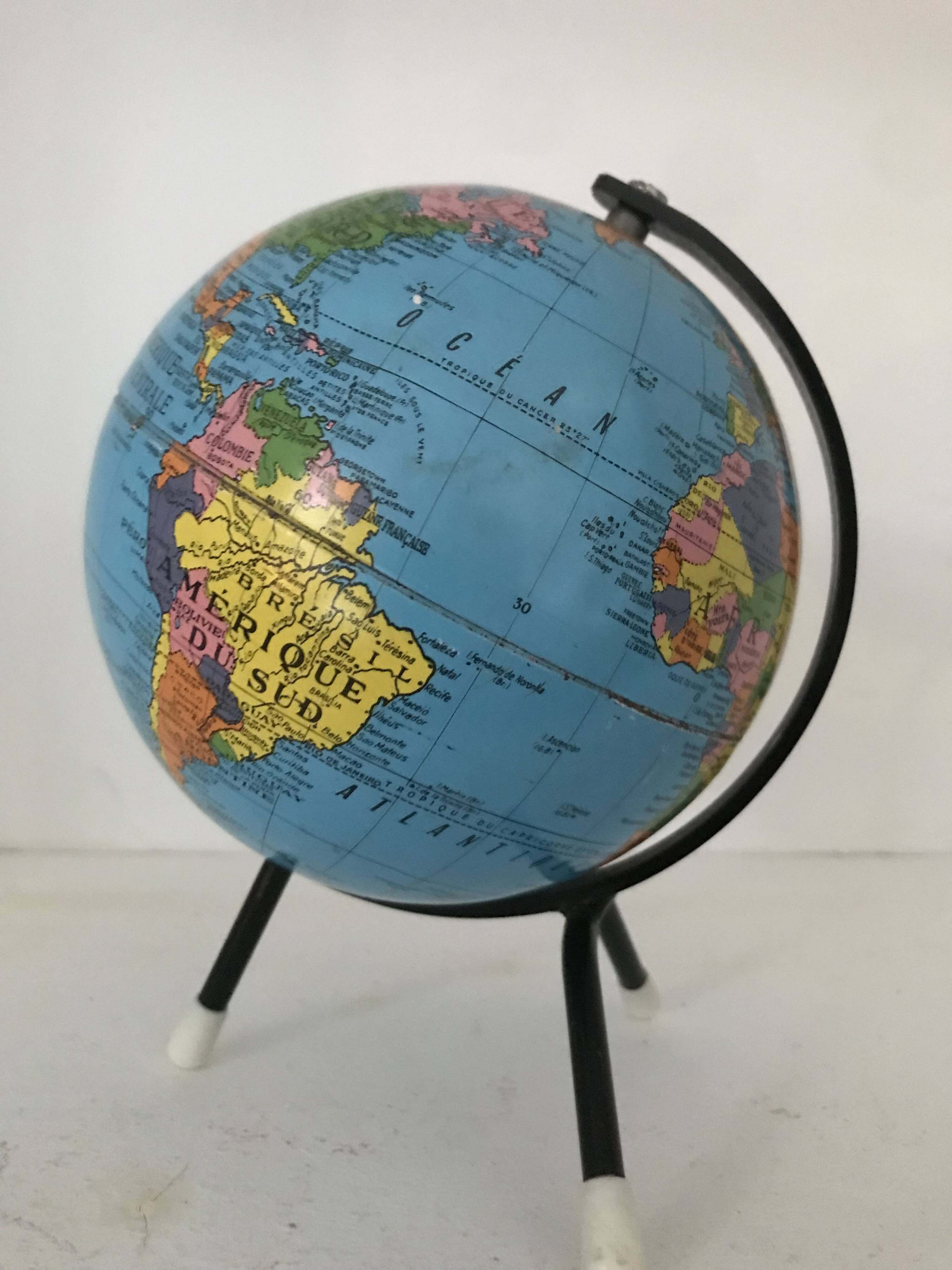 Small vintage globe 1960s