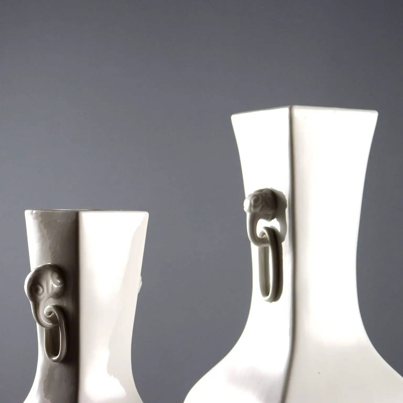 Antique decorated porcelain vases, China, 20th century