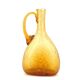 Biot amber bubbled glass carafe, 1970s