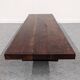 Brutalist coffee table in solid teak