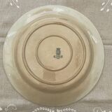 large round dish in opaque Gien porcelain, Montigny pattern
