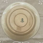 large round dish in opaque Gien porcelain, Montigny pattern