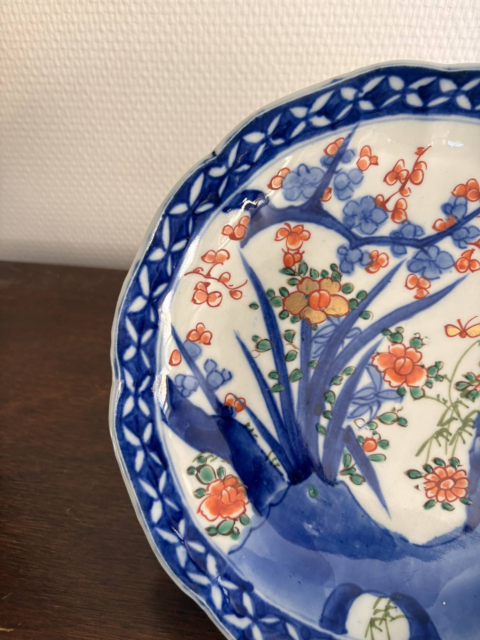 Antique Japanese Plate Arita Style Imari KO Imari Meiji Edo 19th Century