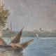 Italian Impressionist Oil Painting – Porto di Milano