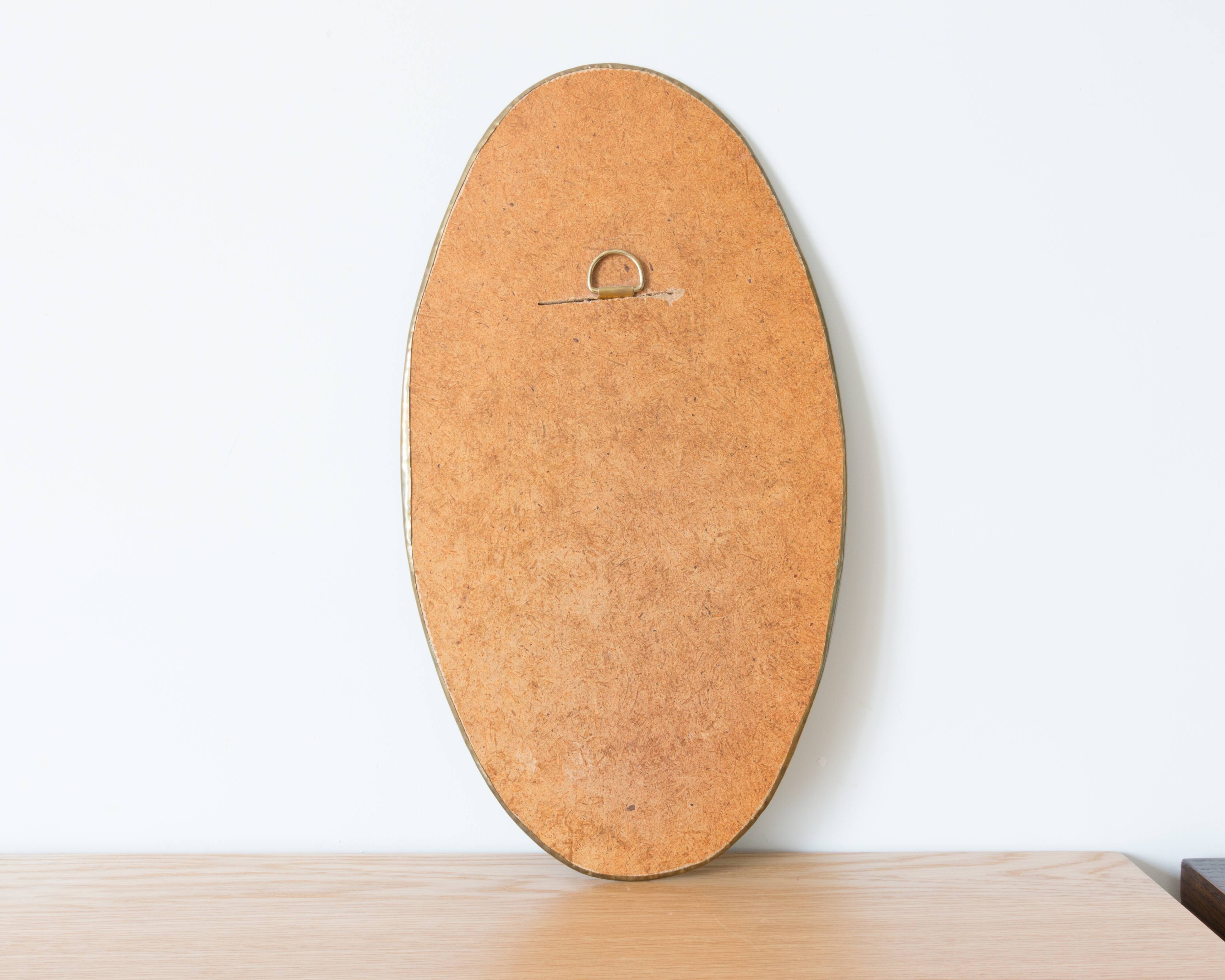 Brass mirror 35 x 19 cm
