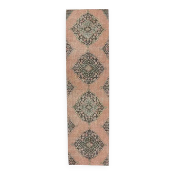 Turkish Oushak Wool Runner 78x286
