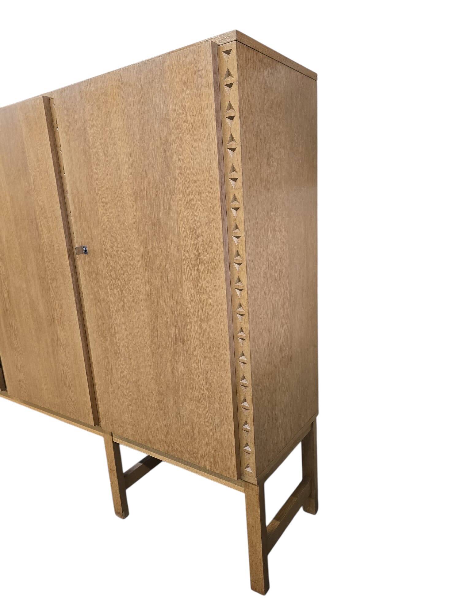 XL vintage mid-height wardrobe with brutalist accents