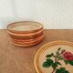Set of 6 dessert plates in Montgolfier France vintage manufacture