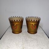 Paire de cache-pots métal Lancel Paris