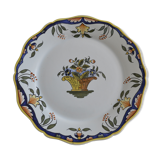 Assiette plate signée et numérotée