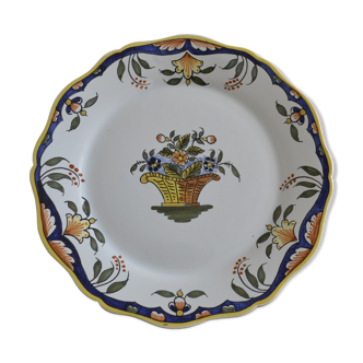 Assiette plate signée et numérotée