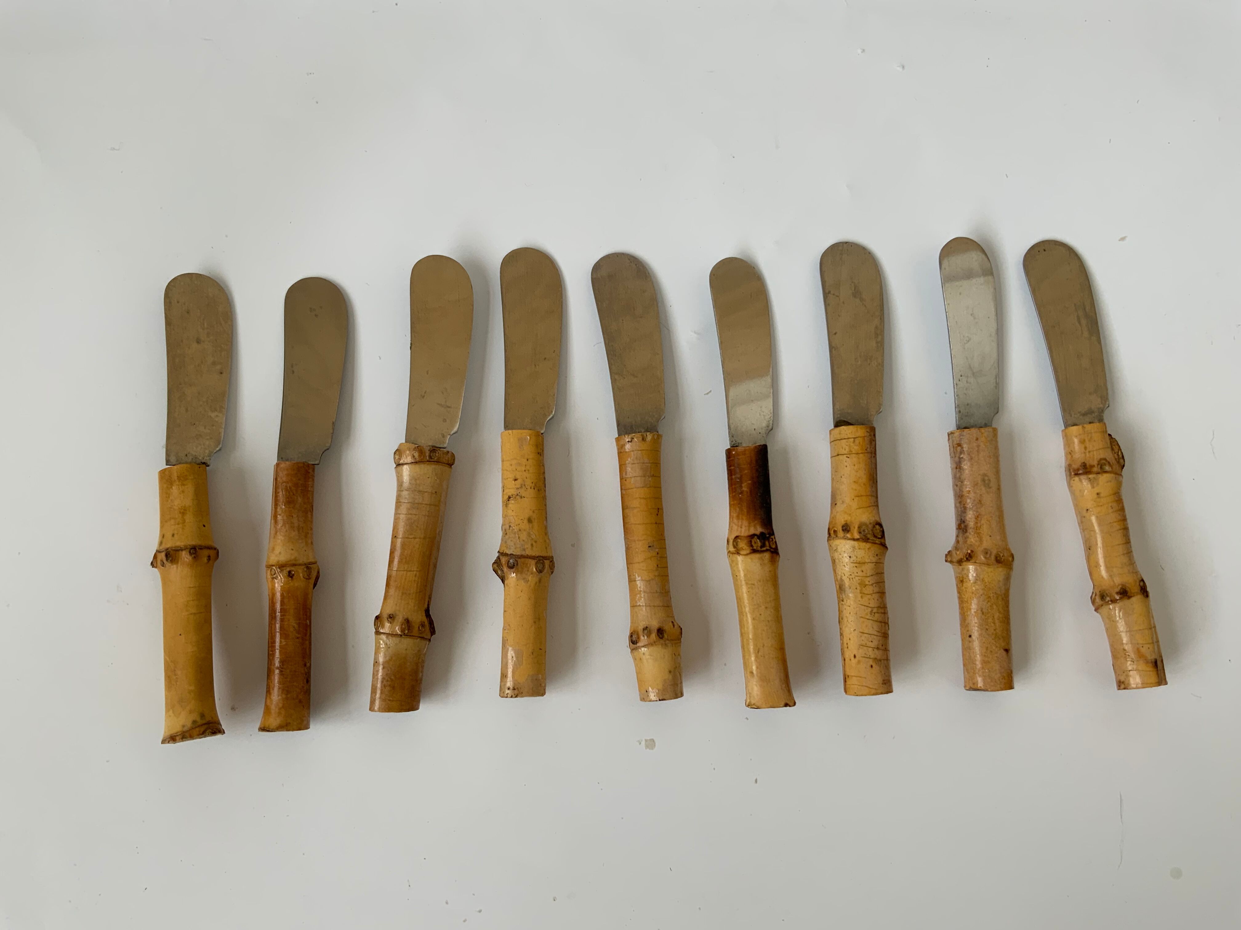 Bamboo handle knives