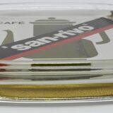 Bank coin pick-up molded glass 1950