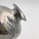 Vase ball in shiny hammered pewter, art deco, signed Chanal - 1910's