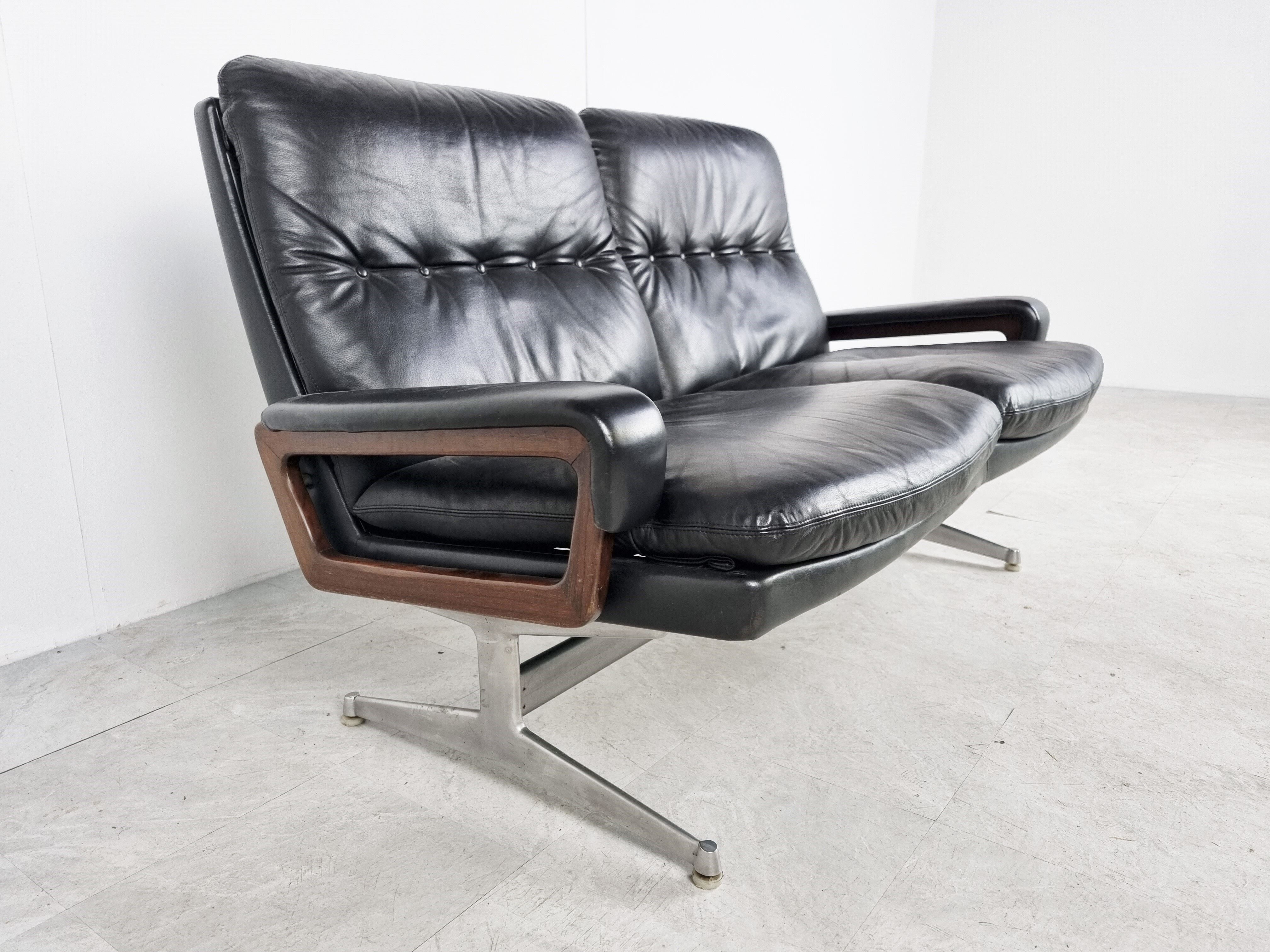 Vintage strässle international king sofa by andré vandenbeuck, 1960s