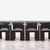 Gijs Bakker set of 4 strip armchairs for Castelijn, 1974