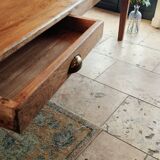 Solid oak farmhouse table 260x100