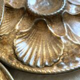 Assiettes à huîtres en grès