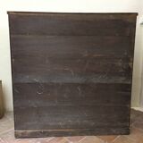 Antique English wooden chest of drawers, 19th century, H127cm