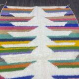 Handmade artisan rug in ochre, size 1.5/2.5 m.