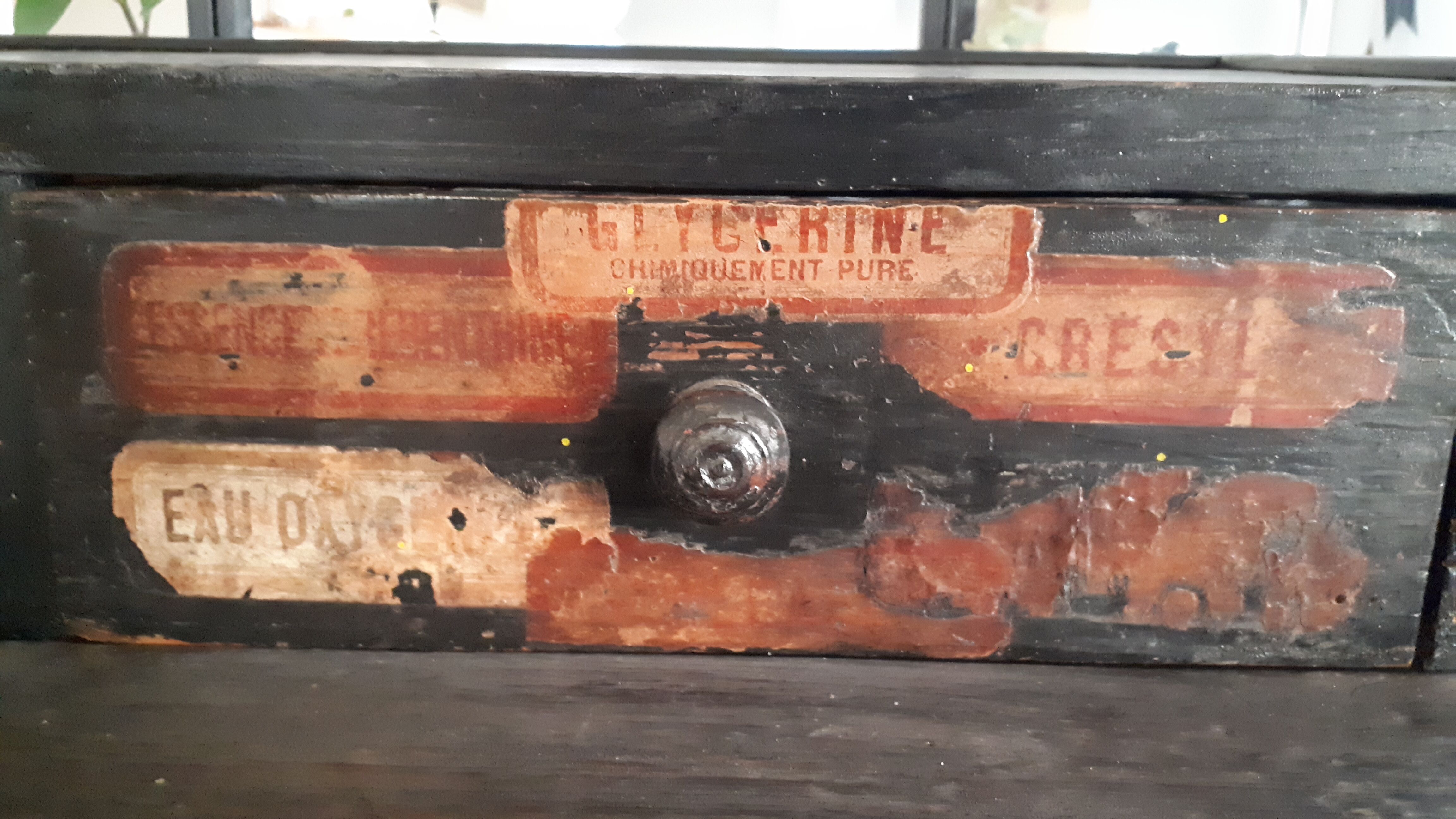 Pharmacy furniture 1900