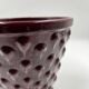 Burgundy ceramic planter