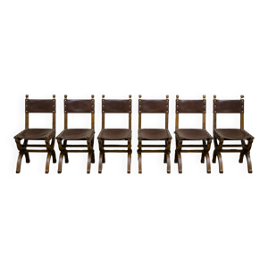Suite de six chaises