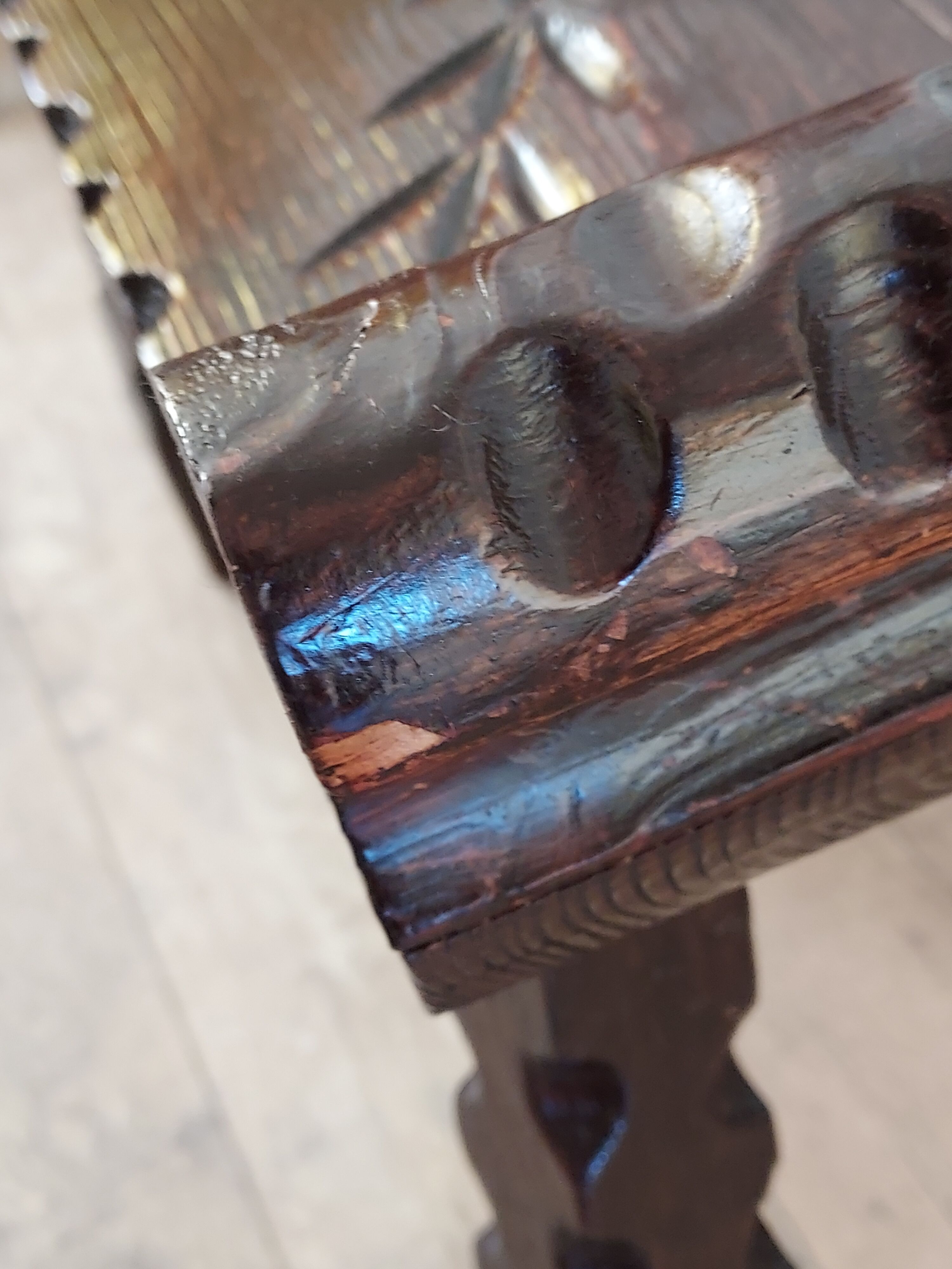 Arts and crafts bench stool