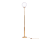 Mid-Century Modern Floor Lamp in Brass and Opaline Glass, 1960s