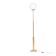 Mid-Century Modern Floor Lamp in Brass and Opaline Glass, 1960s