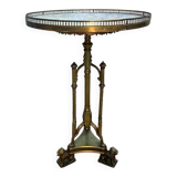 Empire tripod pedestal table in bronze