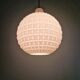 White opaline spherical pendant, Space Age, 1960-70