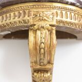 Pair of Louis XVI style consoles from the Napoleon III period. Circa 1880.