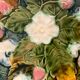 4 old and numbered dessert plates in slurry, strawberry model