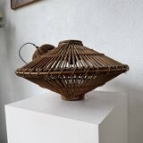 60s Ufo pendant light in Italian wicker