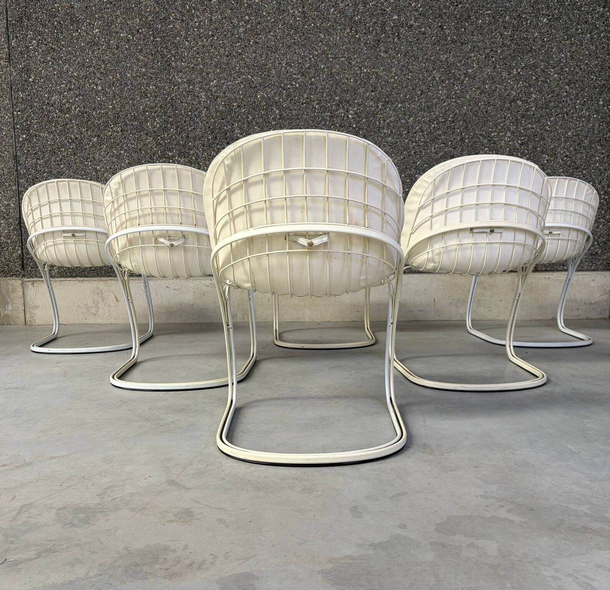 Gastone Rinaldi 'Pascale' dining chairs, 1970s - set of 6