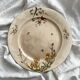 Plat rond polychrome "Nella" Jules Vieillard Bordeaux