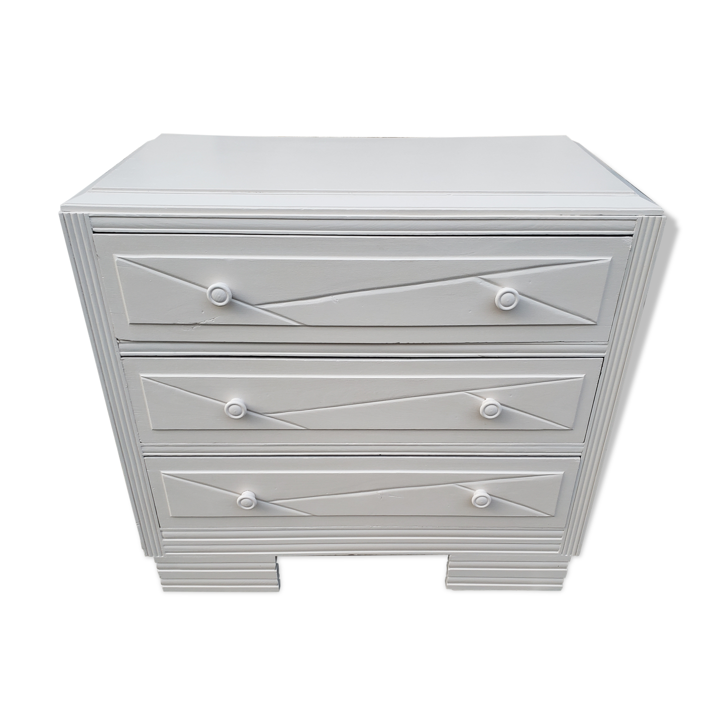 Dresser vintage powder white changing table