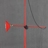 1980s Halogen Red Floor Lamp, Italy