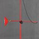 1980s Halogen Red Floor Lamp, Italy