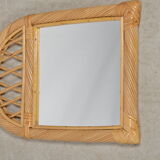 Rattan mirror 54 X 37 cm