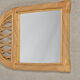Miroir en rotin 54 X 37 cm